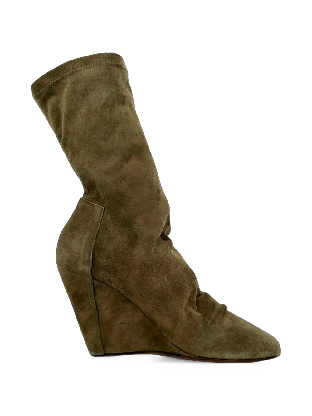 Rick Owens Vintage 2010s Cantilever open-toe ankle boots - Braun