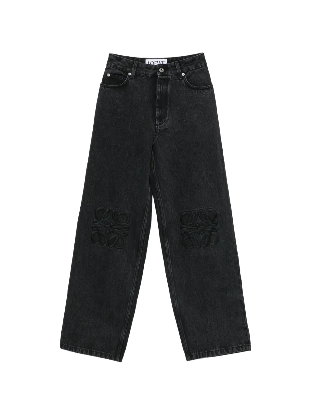 LOEWE Jeans ampi Anagram - Nero