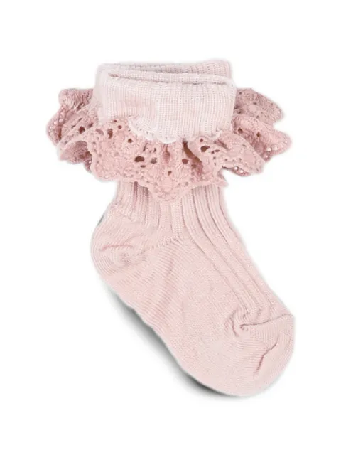 MP Denmark ruffle-trim ribbed socks
