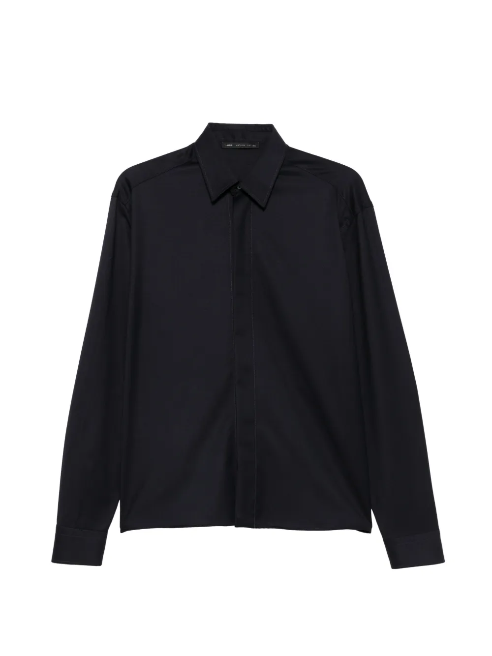 Low Brand concealed-front shirt - Nero