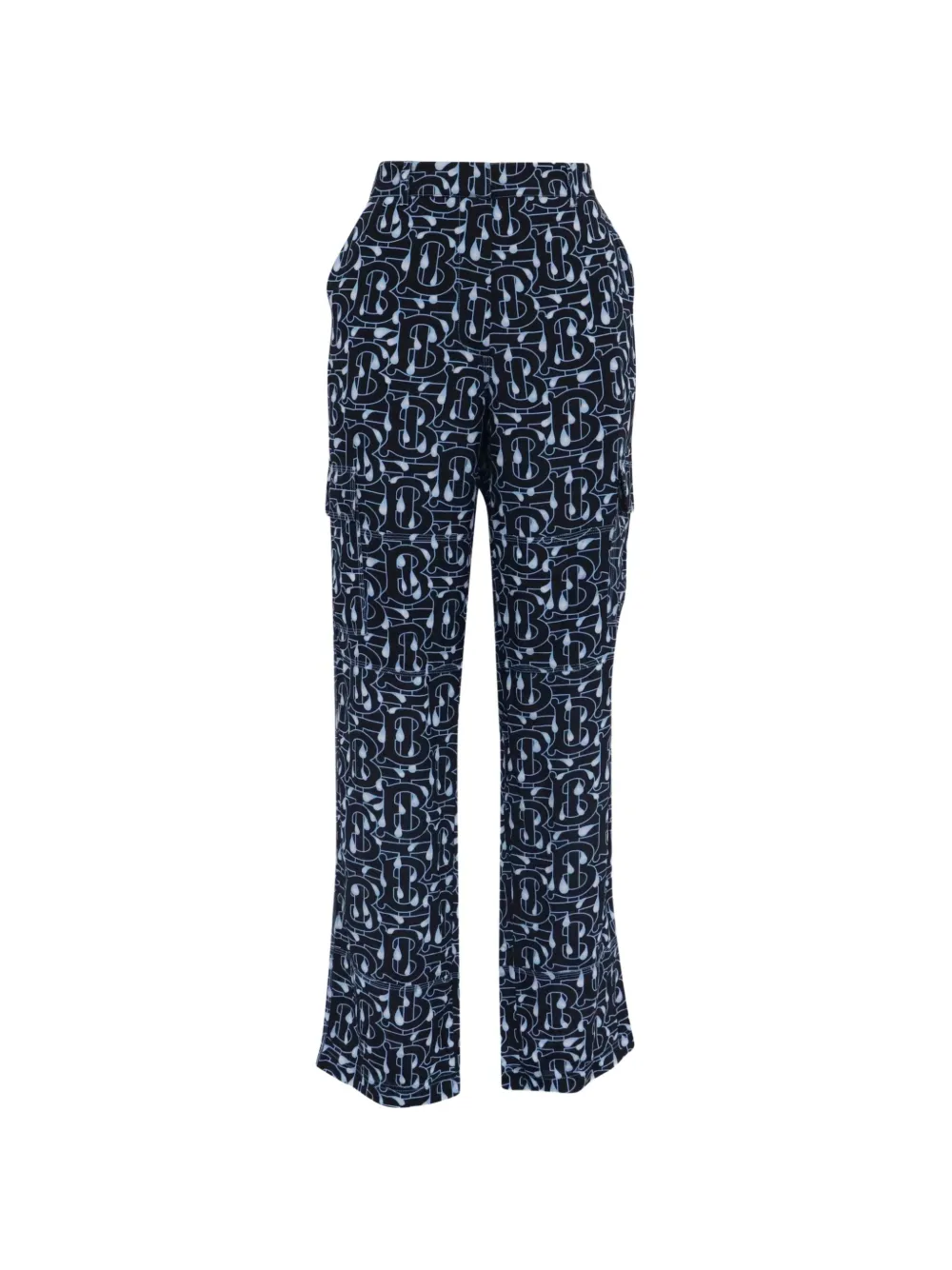 Burberry Pre-Owned 2020s Monogram wide-leg trousers - Black