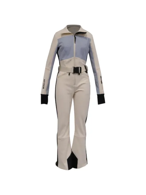 Moncler Vintage Grenoble belted color-block ski suit