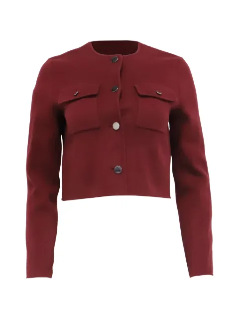 Theory pocket cropped cardigan