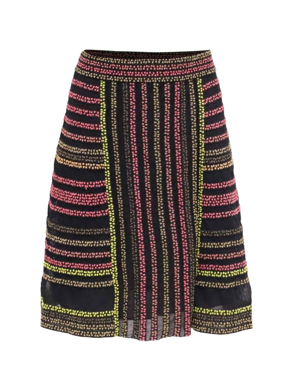 Missoni Pre-Owned knitted striped skirt - Schwarz