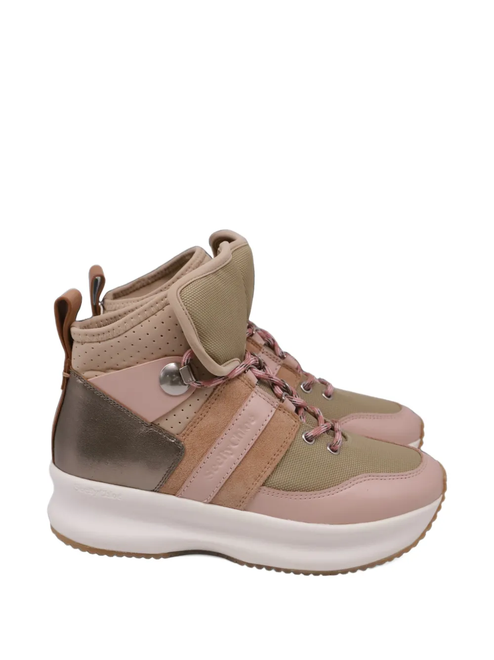 See By Chloé Vintage Casey high-top sneakers - Nude