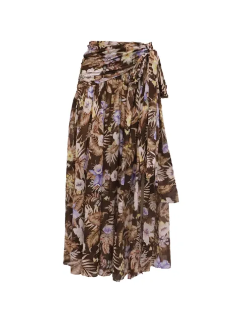 ZIMMERMANN 2020s Coco bow maxi skirt