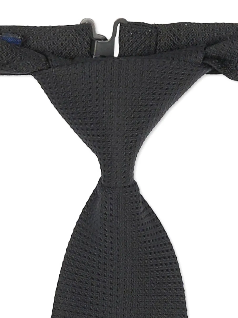 Sergio Carignani textured silk tie Zwart