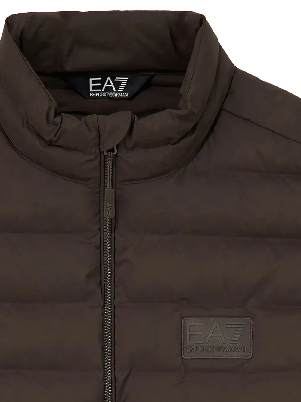 Ea7 Emporio Armani quilted gilet Bruin