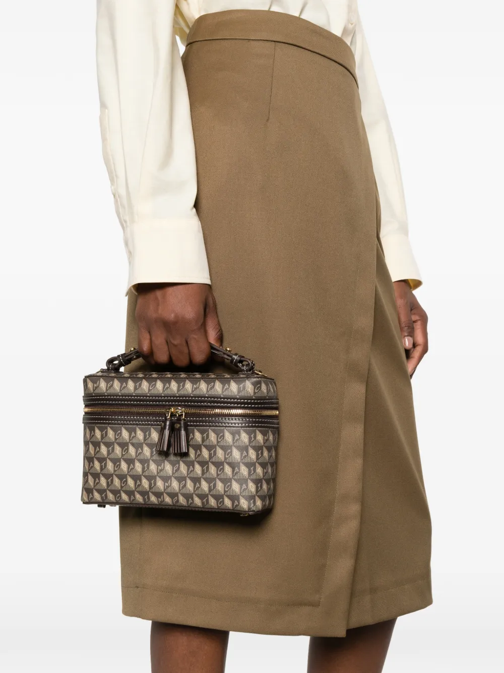 Anya Hindmarch I Am A Plastic Bag monogram-print tote bag Bruin
