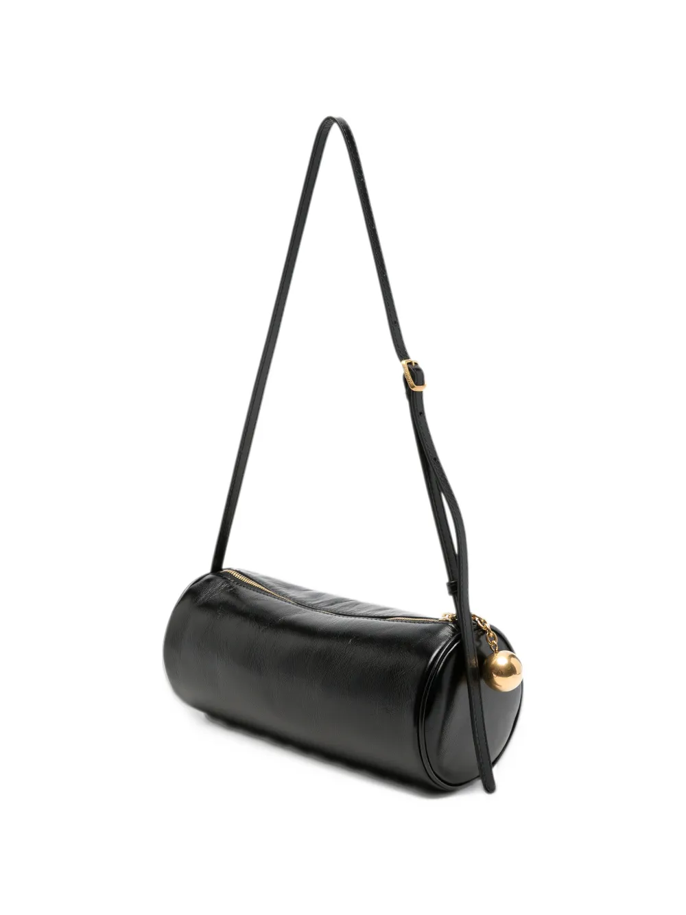 Jimmy Choo Tube Mini leather clutch bag Zwart