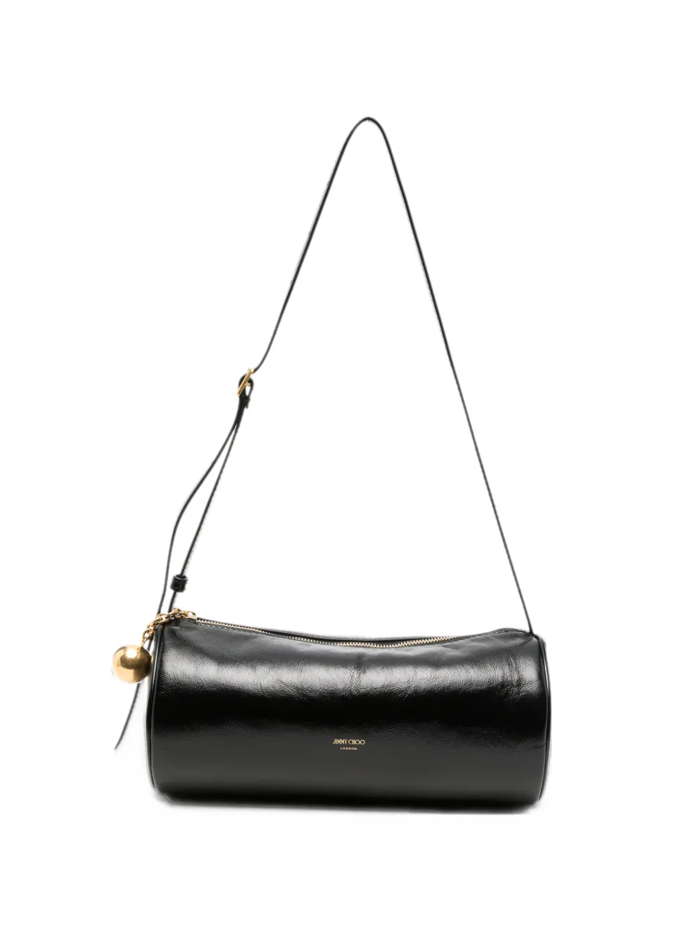 Jimmy Choo Tube Mini leather clutch bag - Nero