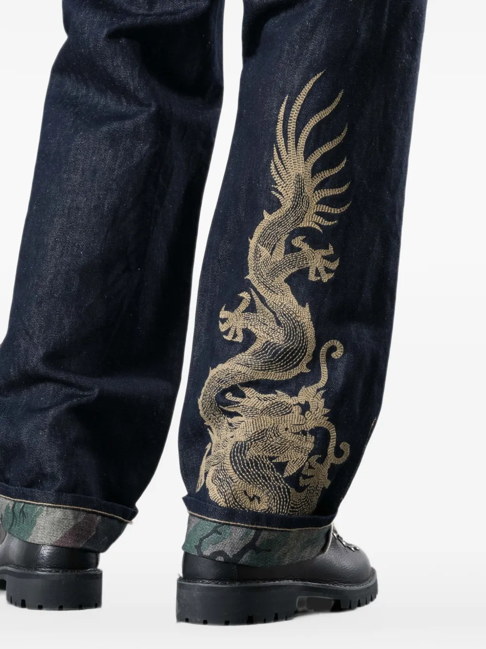 Maharishi 7727 Original Dragon 7 jeans Blauw