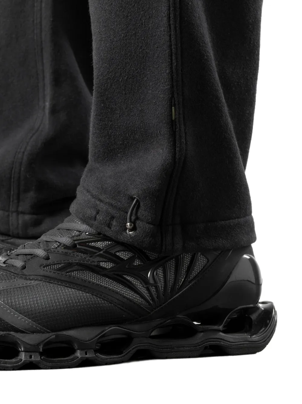 Maharishi 7696 trainingsbroek met verlaagd kruis en trekkoord Zwart