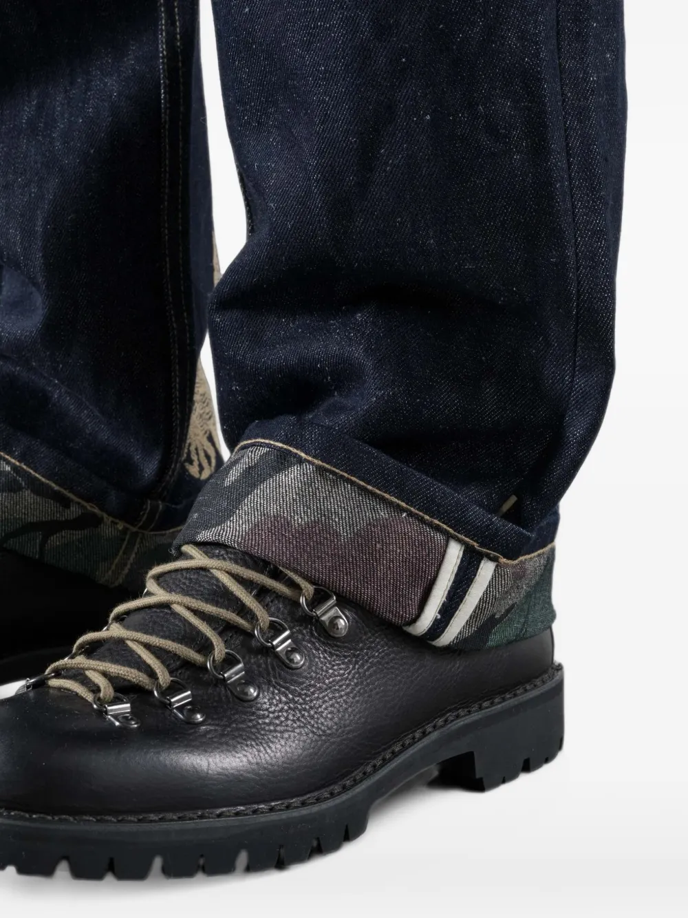 Maharishi Jeans met geborduurde draak Blauw