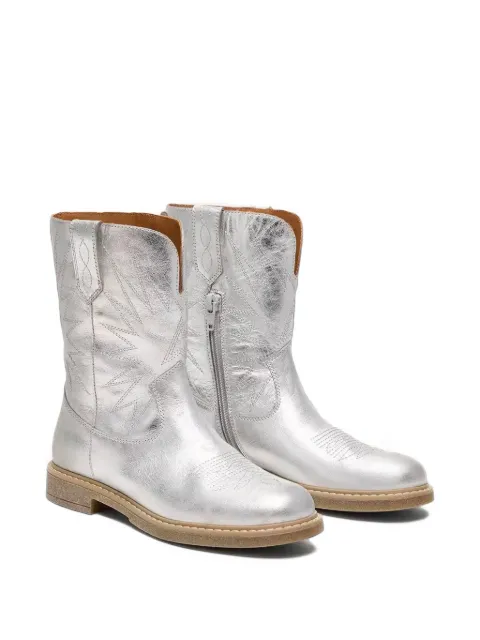 Golden Goose Kids Wish star-embroidered boots