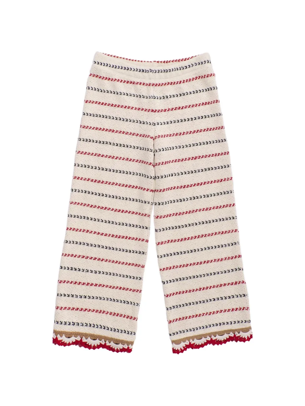 MAISON MANGOSTAN KIDS Barcos horizontal-stripe trousers - Toni neutri