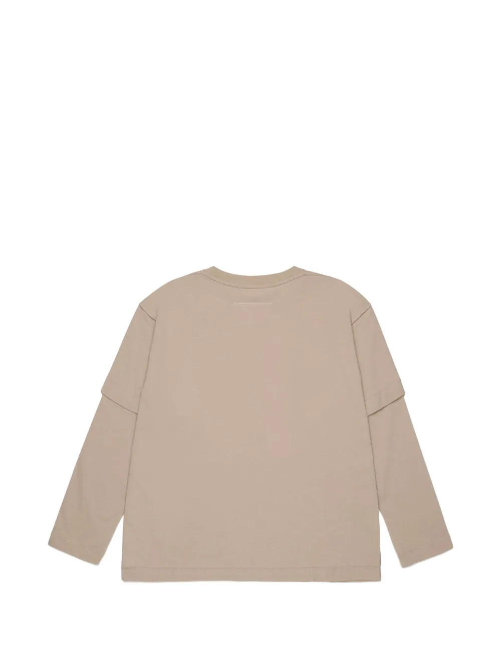 MM6 Maison Margiela Kids layered long-sleeve T-shirt Beige