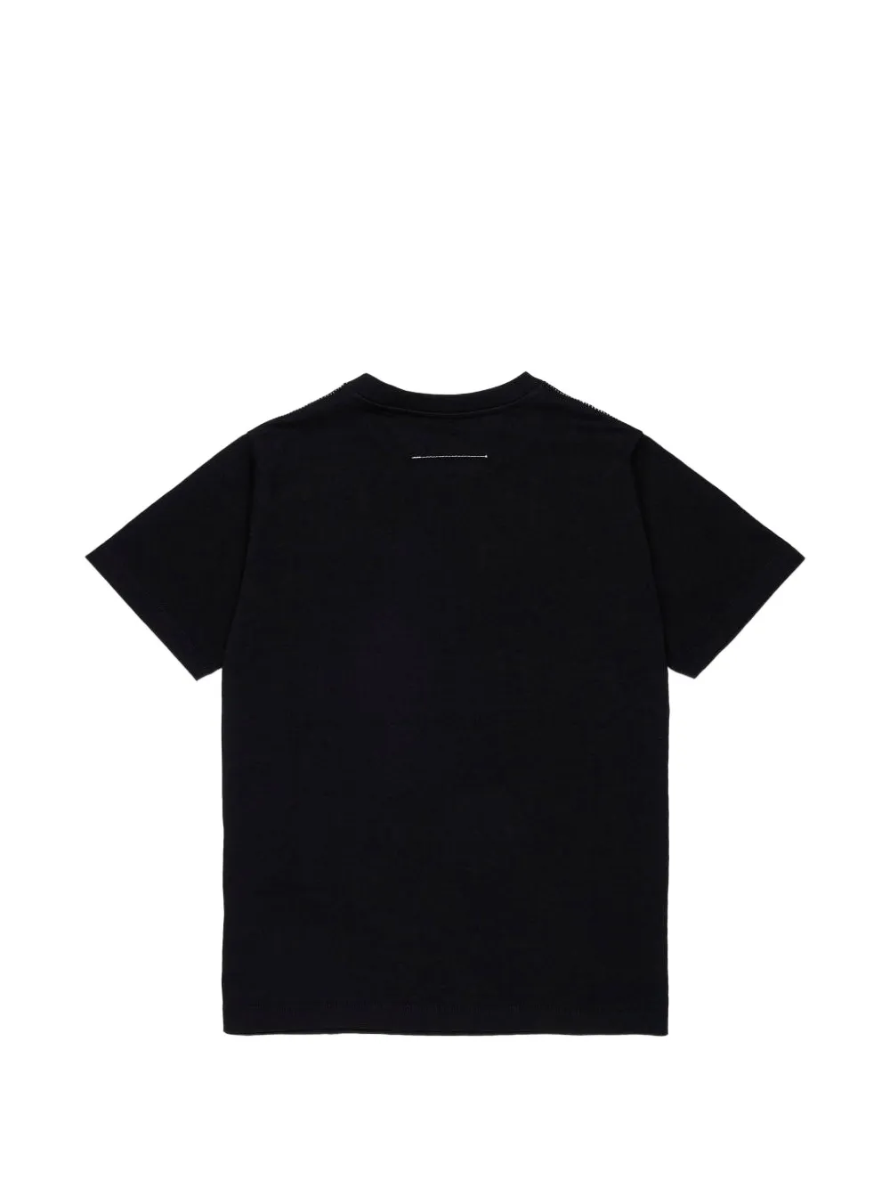 MM6 Maison Margiela Kids logo-patch T-shirt Zwart