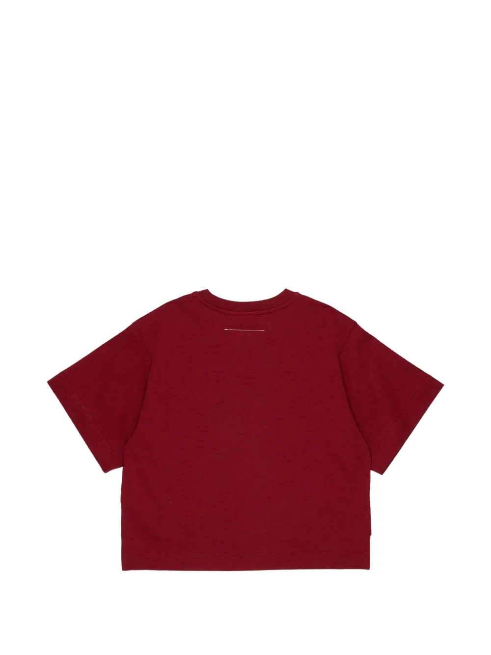 MM6 Maison Margiela Kids numeric-logo T-shirt Rood