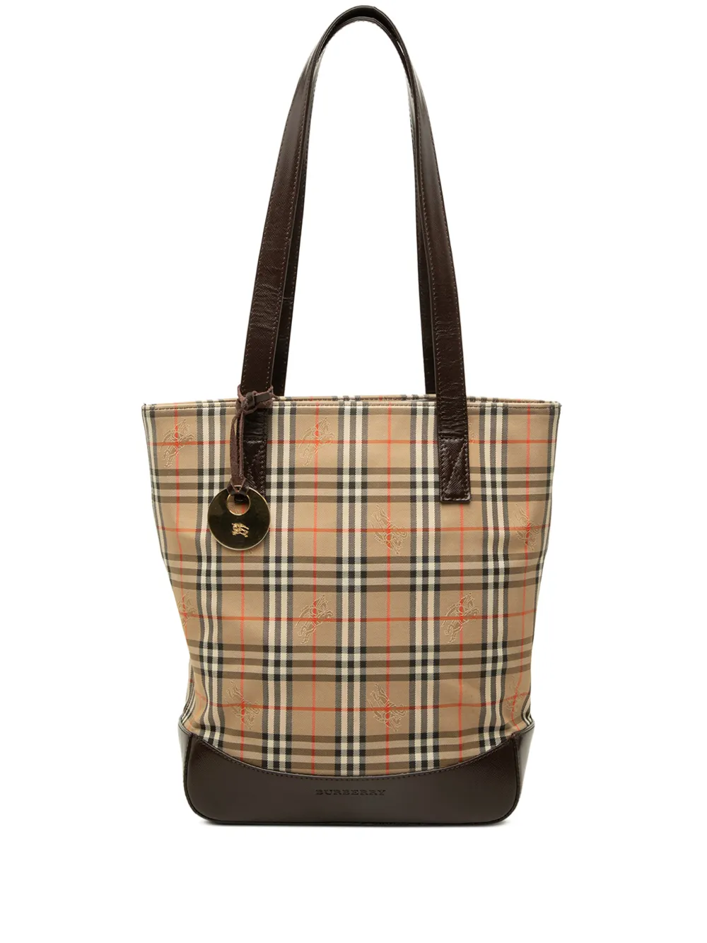 Burberry Pre-Owned 2000-2017 Haymarket Check Canvas tote bag - Brown