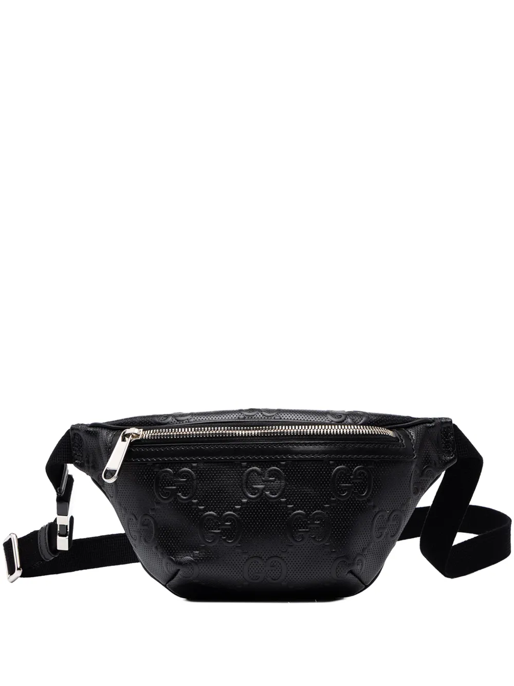 Gucci Pre-Owned 2016-2026 GG Embossed Perforated Calfskin belt bag - Schwarz