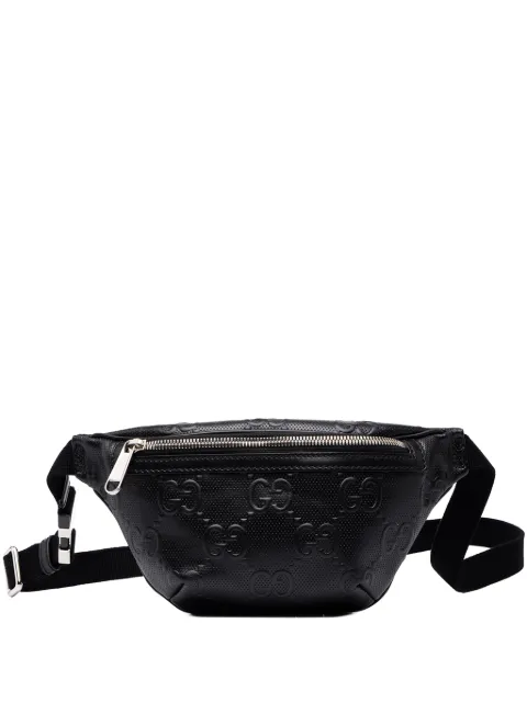 Gucci Pre-Owned 2016-2026 GG Embossed Perforated Calfskin belt bag