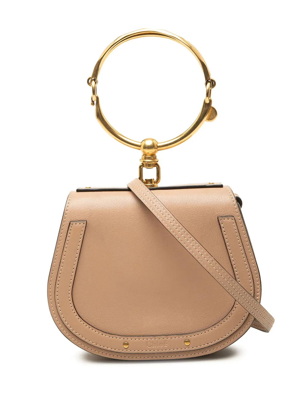 Chloé Pre-Owned 2017 Small Leather Nile Bracelet satchel - Nude