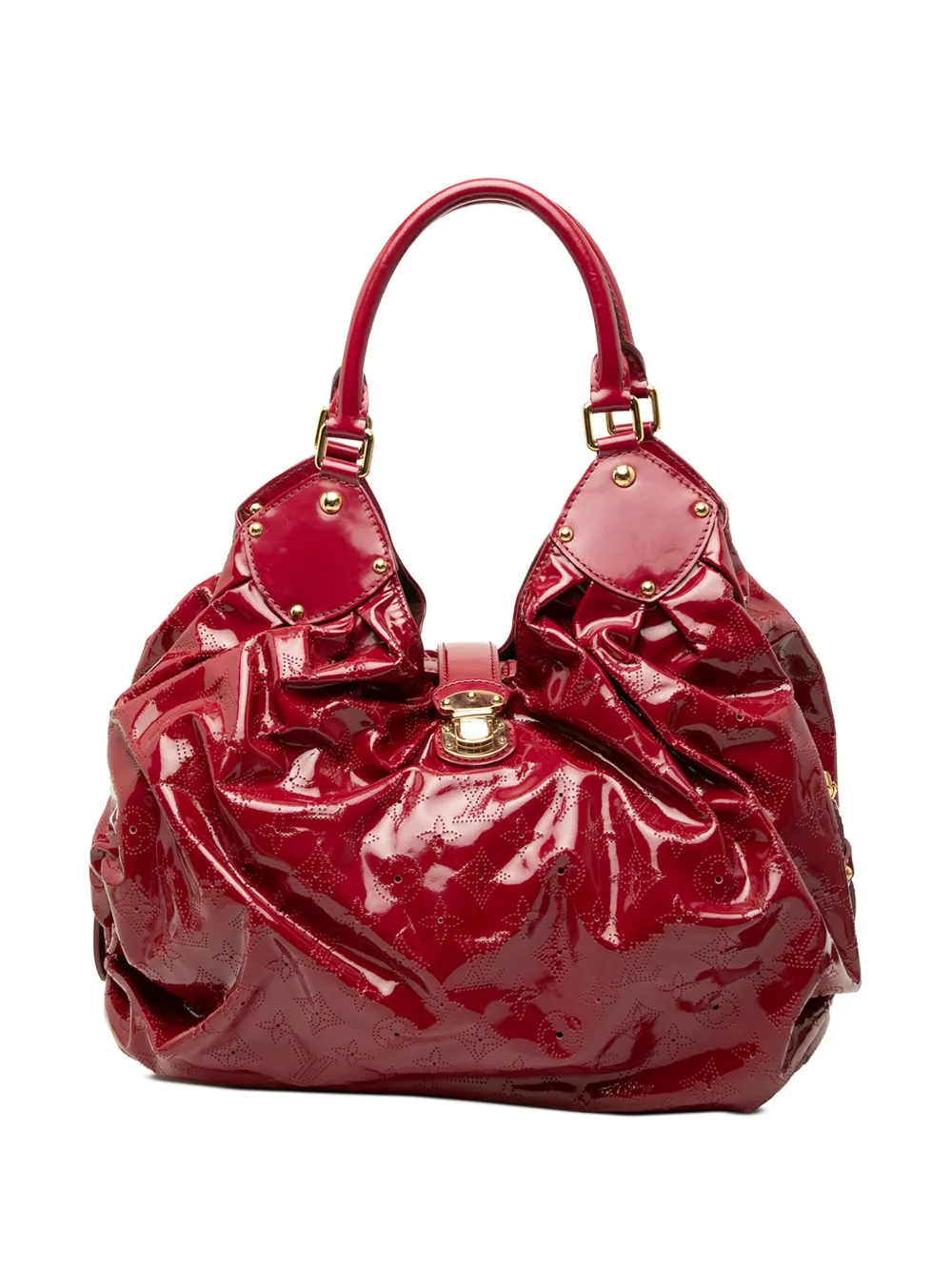 Louis Vuitton Pre-Owned 2009 Monogram Vernis Mahina Surya L hobo bag - Red