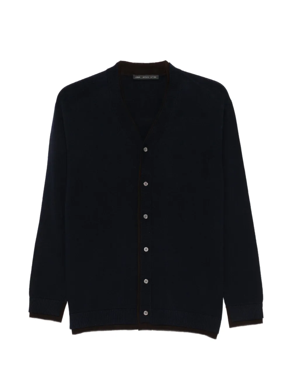 Low Brand V-neck button-up cardigan - Blu