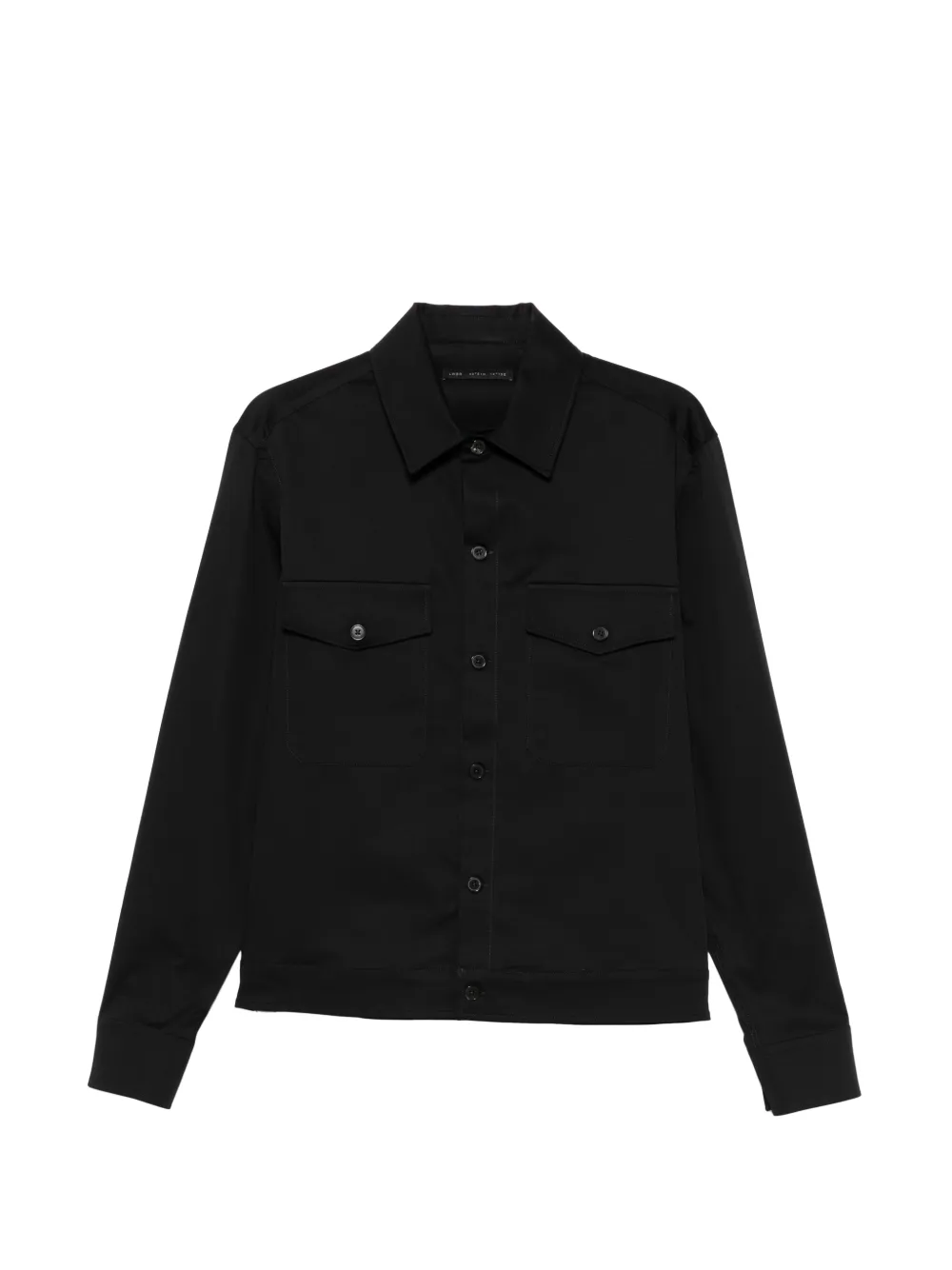 Low Brand flap-pocket button-up shirt - Black