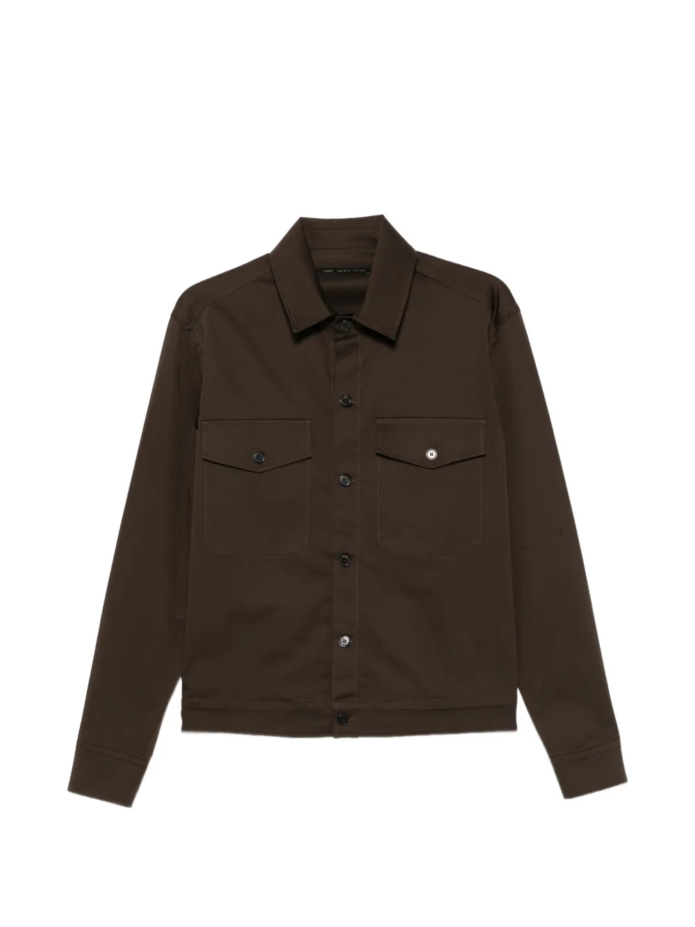 Low Brand button-up pocket-detail shirt - Brown