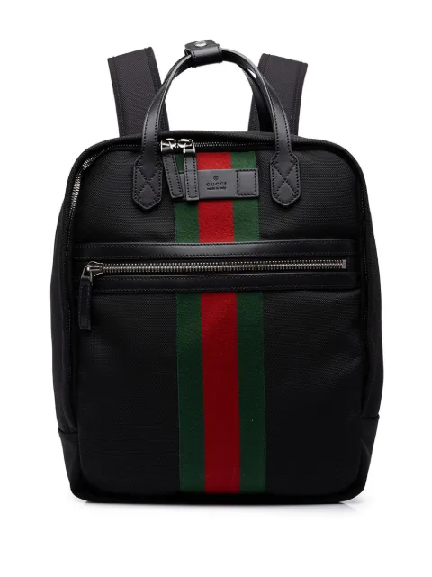 Gucci Pre-Owned 2016-2026 Techno Canvas Web backpack