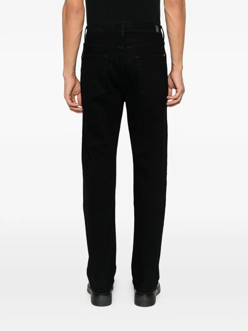 7 For All Mankind straight-leg jeans Zwart