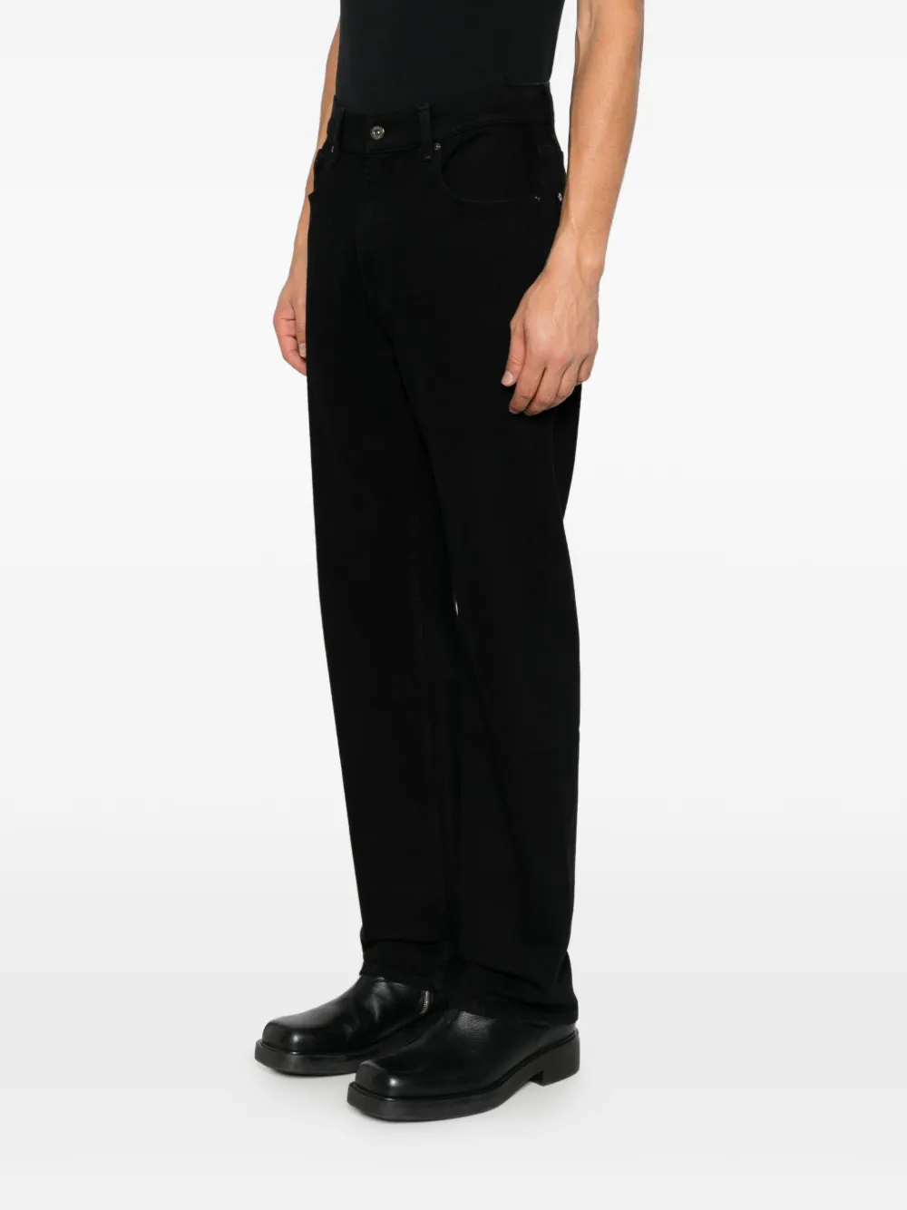 7 For All Mankind straight-leg jeans Zwart