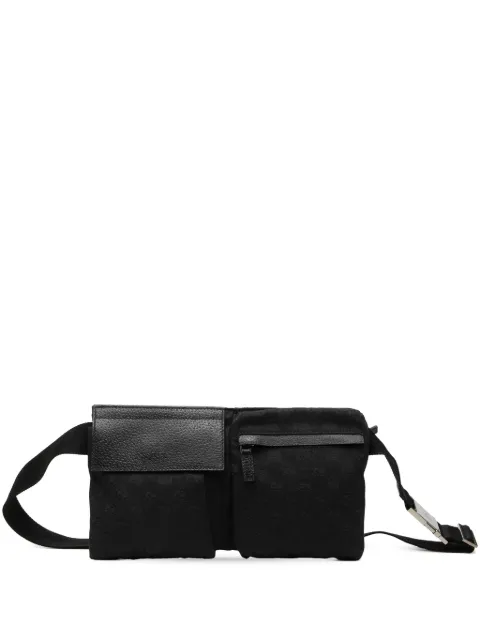 Gucci Pre-Owned 2000-2015 GG Canvas Double Pocket belt bag