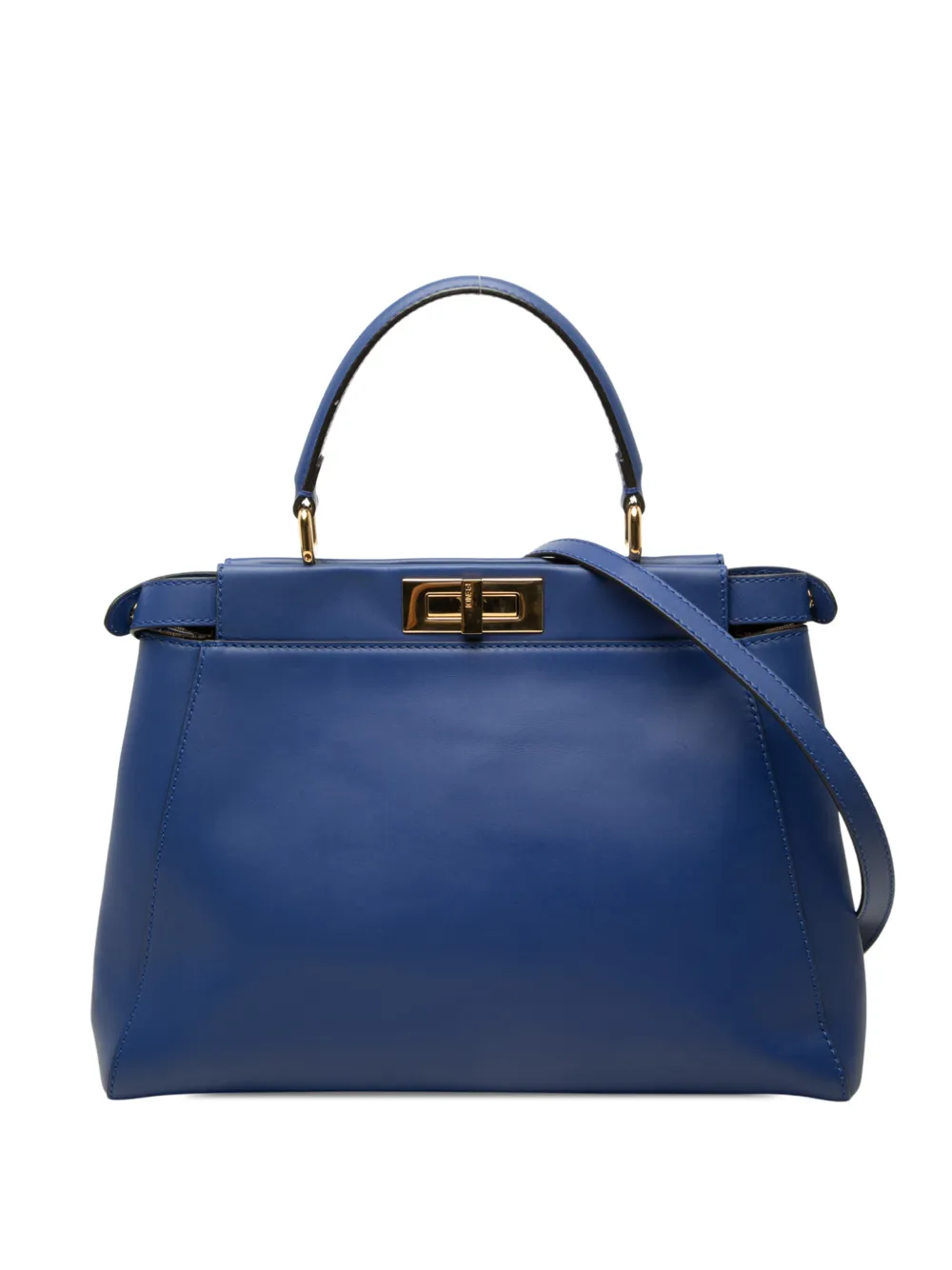 Fendi Pre-Owned 2010-2026 Medium Calfskin Peekaboo Iconic satchel - Blau