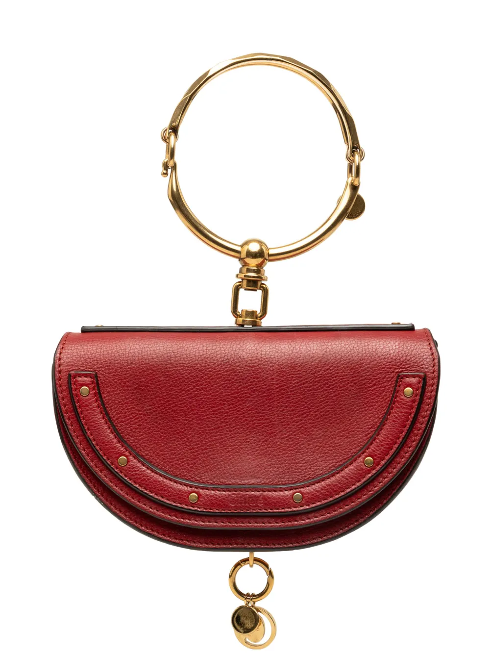 Chloé Pre-Owned 2018 Mini Calfskin Nile Bracelet satchel - Rot