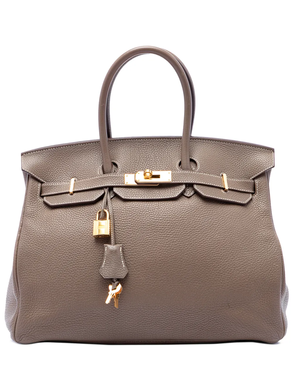 Hermès Pre-Owned 2012 Togo Birkin Retourne 35 handbag - Braun