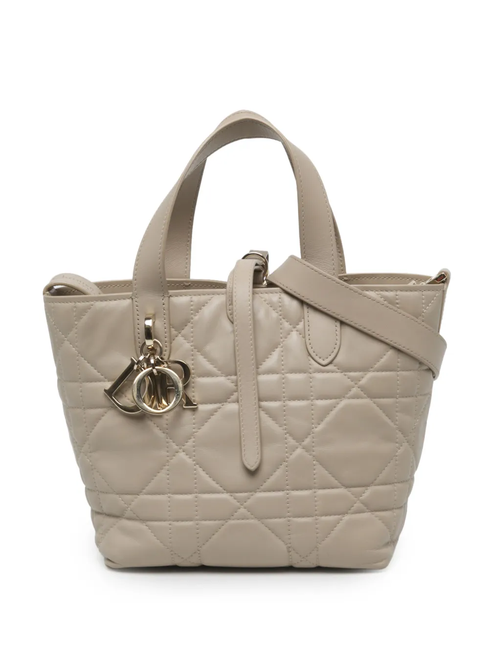 Christian Dior Pre-Owned 2025 Small Calfskin Macrocannage Toujours satchel - Toni neutri