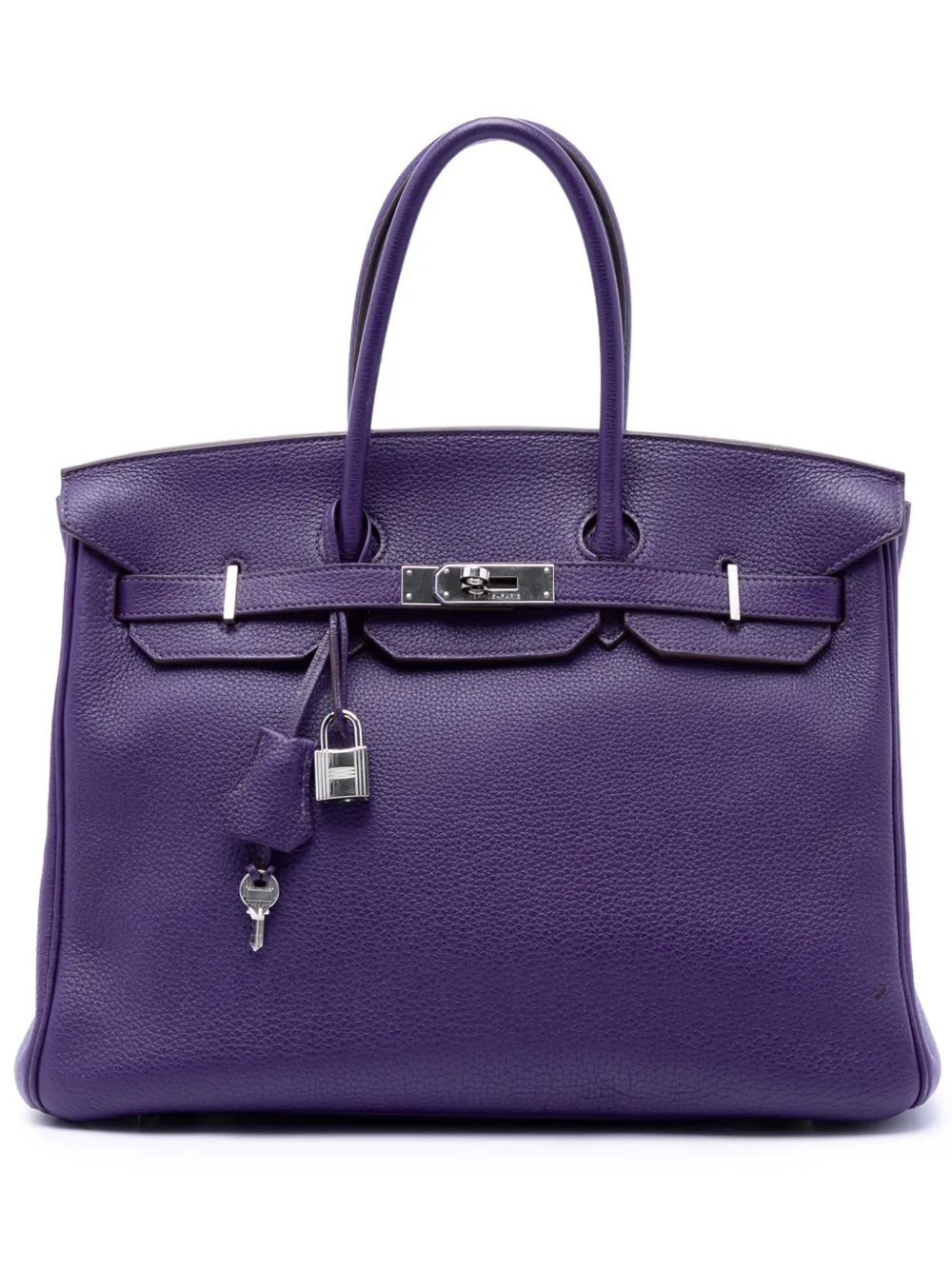 Hermès Pre-Owned 2010 Togo Birkin Retourne 35 handbag - Violett