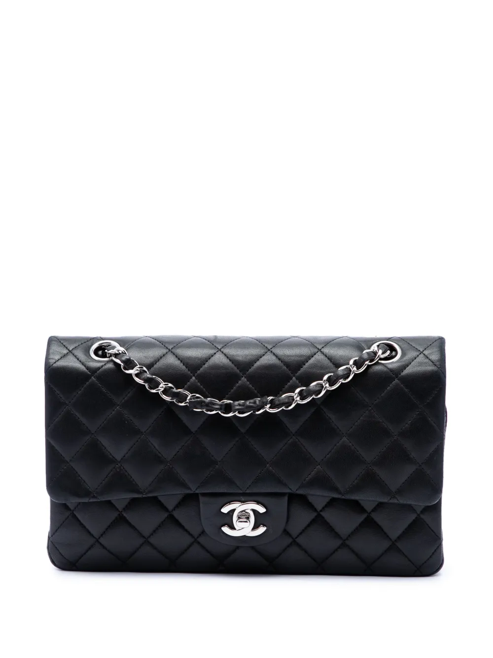 CHANEL Pre-Owned 2009-2010 Medium Classic Lambskin Double Flap shoulder bag - Schwarz
