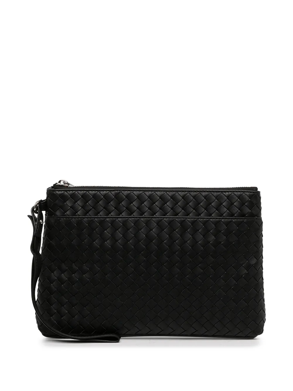 Bottega Veneta Pre-Owned 2012-2026 Nappa Intrecciato Piccolo Prism Pouch clutch bag - Black