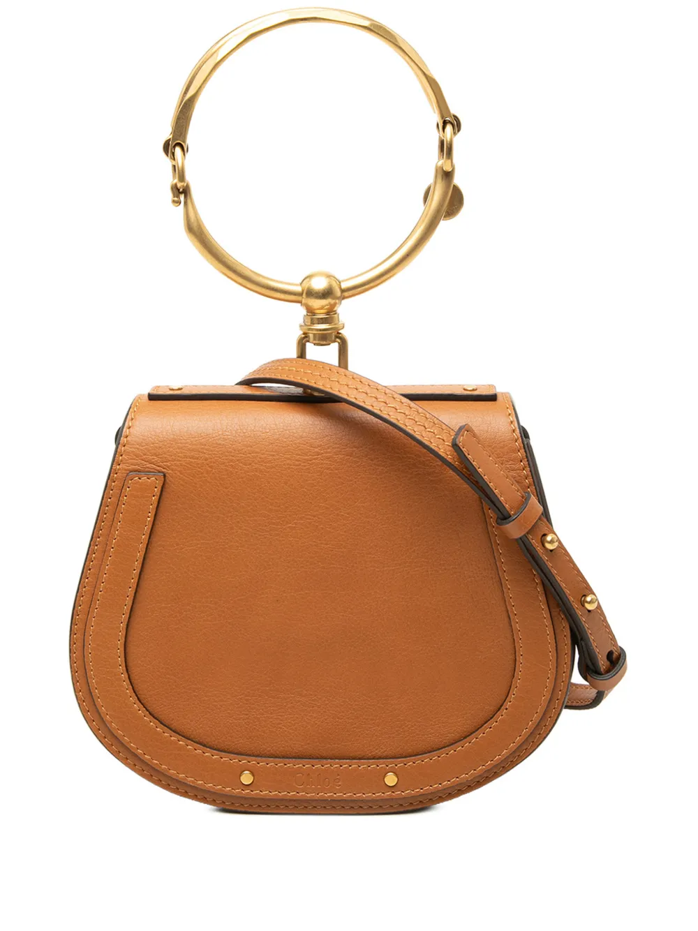Chloé Pre-Owned 2018 Small Leather Nile Bracelet satchel - Braun