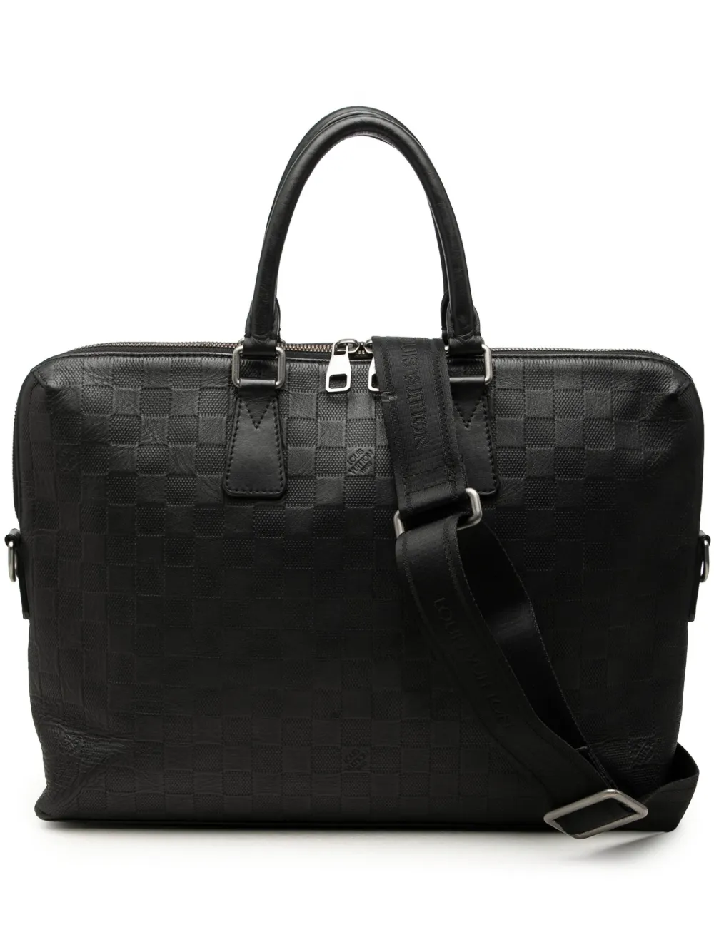 Louis Vuitton Pre-Owned 2013 Damier Infini Porte Documents Jour business bag - Nero