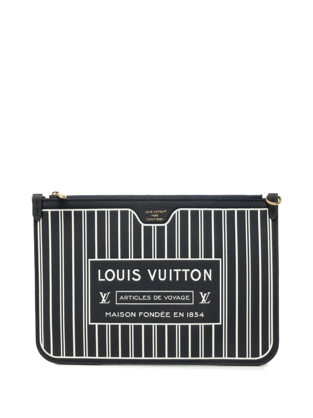 Louis Vuitton Pre-Owned 2024-2026 Calfskin Neverfull Inside Out MM pouch - Nero