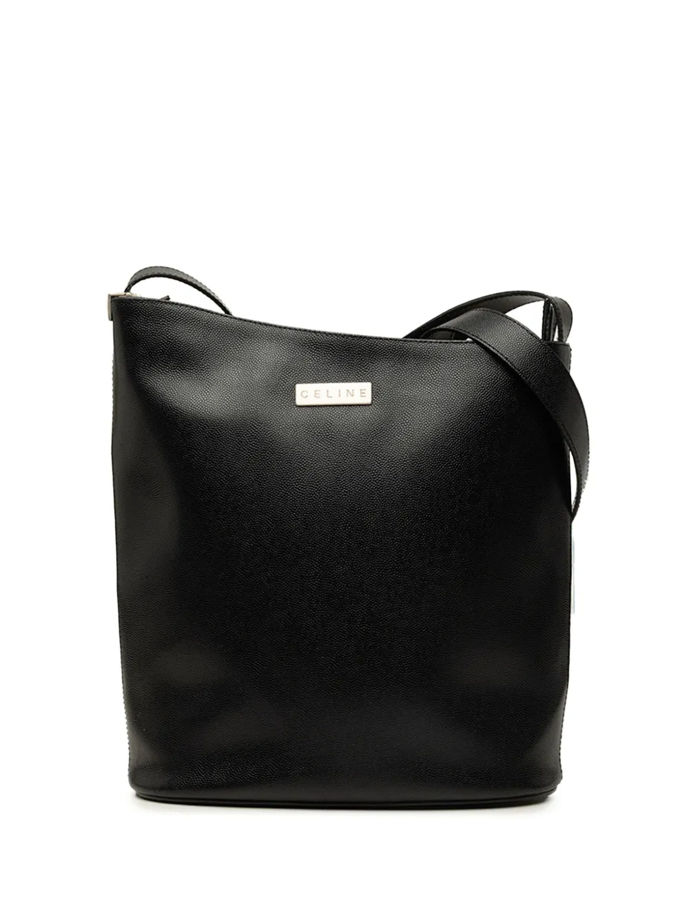 Celine Pre-Owned 2000 Grained Leather crossbody bag - Black