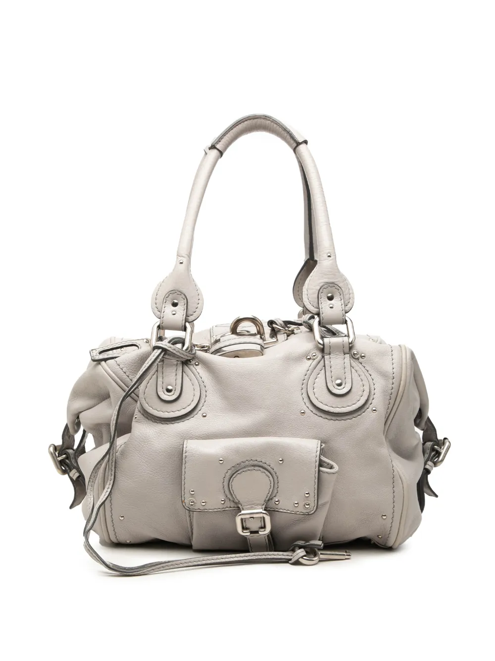 Chloé Pre-Owned 2008 Leather Paddington Front Pocket shoulder bag - Grau