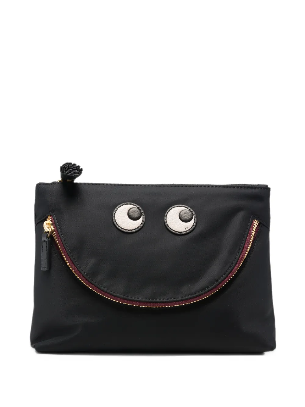 Anya Hindmarch Eyes zip-around clutch bag - Nero
