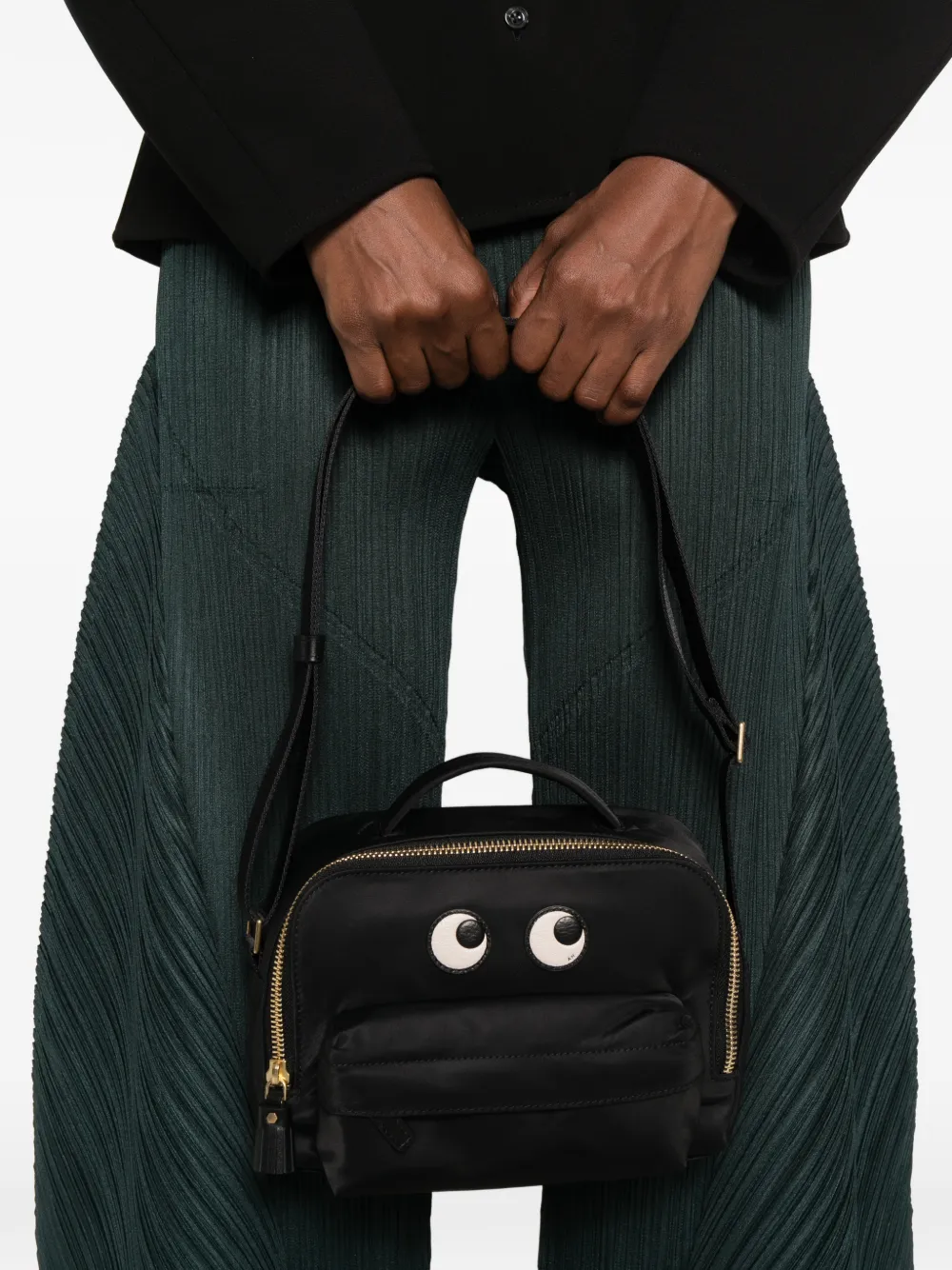 Anya Hindmarch Eyes schoudertas Zwart
