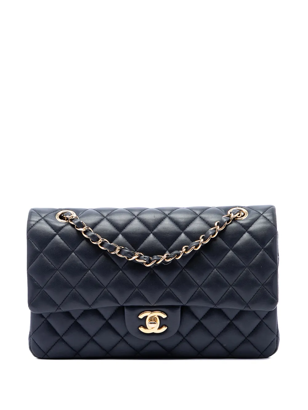 CHANEL Pre-Owned 2015-2016 Medium Classic Lambskin Double Flap shoulder bag - Blau